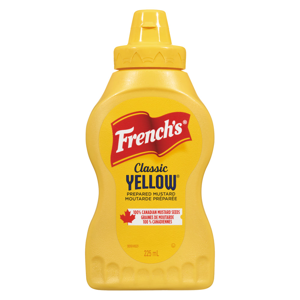 FRENCH'S YELLOW SQUEEZE MUSTARD, 12 X 225 ML