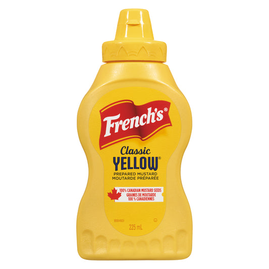 FRENCH'S YELLOW SQUEEZE MUSTARD, 12 X 225 ML