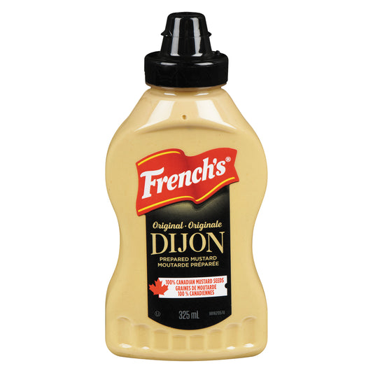 FRENCH'S DIJON MUSTARD COMPRESSIBLE, 12 X 325 ML