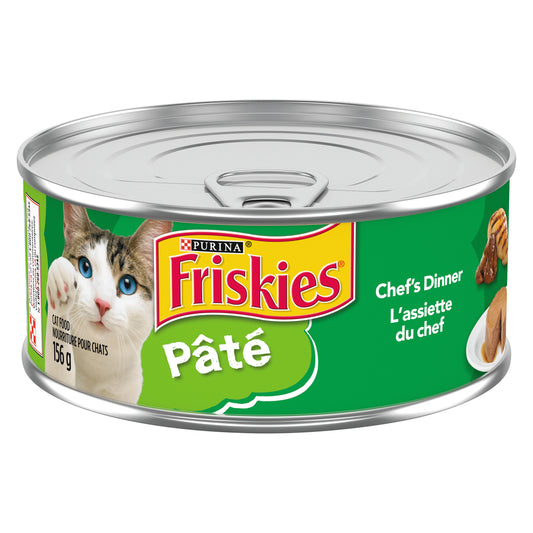 FRISKIES CAT FOOD CHEF'S DINNER, 24 X 156 G