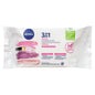 NIVEA 3-IN-1 BIODEGRADABLE WIPES FOR DRY SKIN, 4 X 40 UN