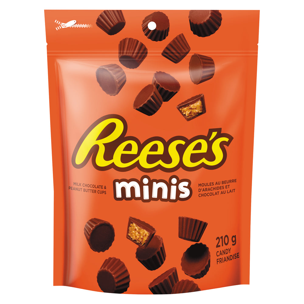 HERSHEY'S REESE'S MINI PEANUT BUTTER CUPS IN CELLO WRAPPER, 12 X 210 G