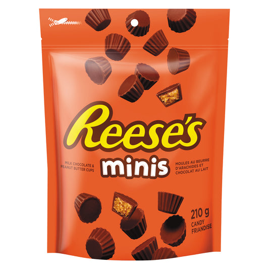HERSHEY'S REESE'S MINI PEANUT BUTTER CUPS IN CELLO WRAPPER, 12 X 210 G