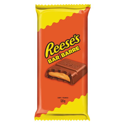 REESE PEANUT BUTTER CUP CHOCOLATE BAR FF, 12 X 120 G