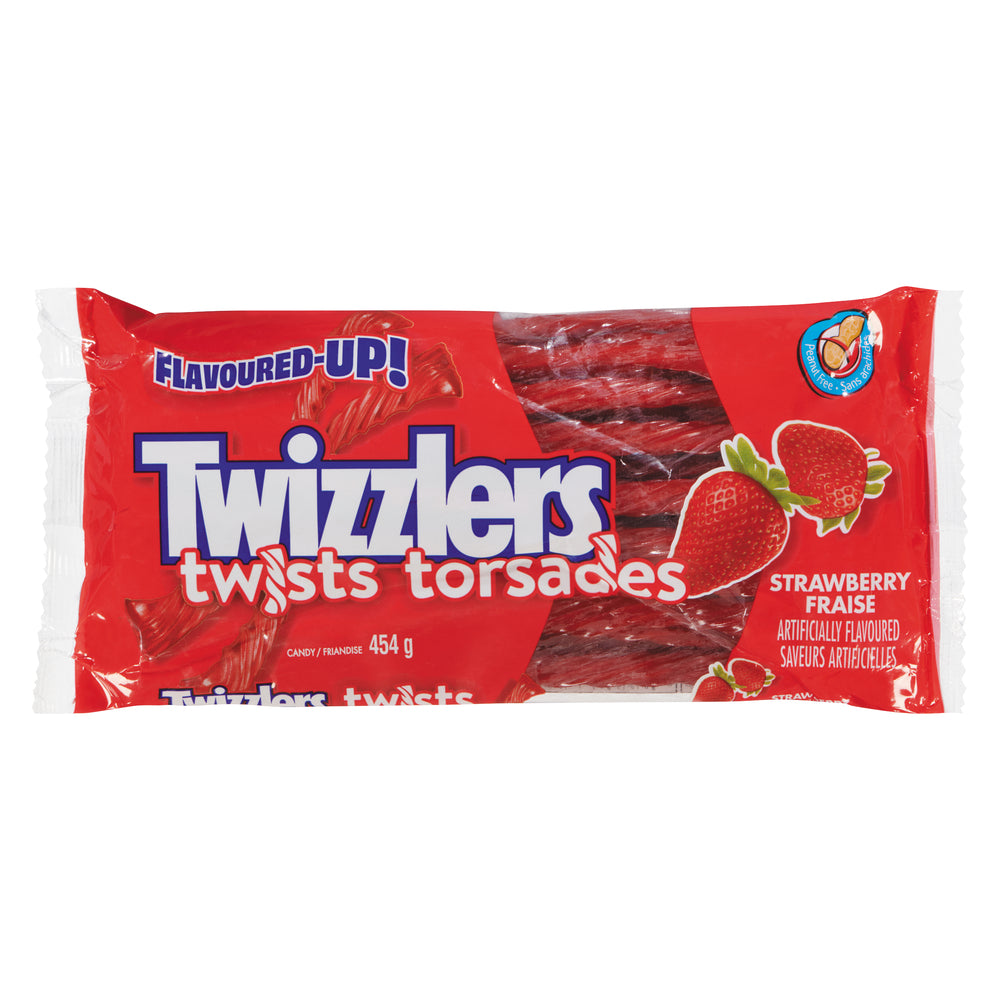 TWIZZLERS STRAWBERRY LICORICE, 12 X 454 G