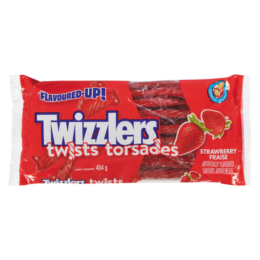 TWIZZLERS STRAWBERRY LICORICE, 12 X 454 G