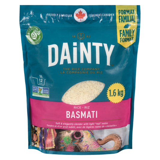 DAINTY BASMATI RICE, 8 X 1.6 KG