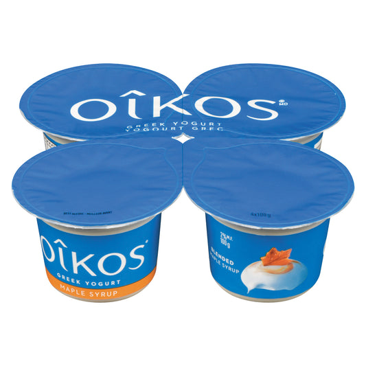 OIKOS MAPLE 2% YOGURT, 6 X 400 G