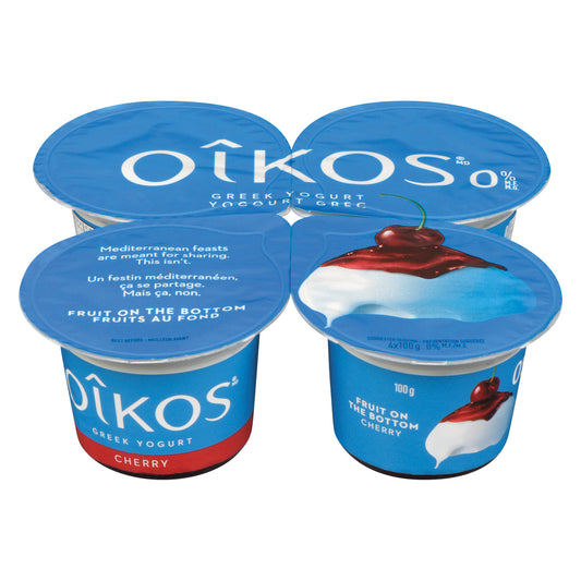 OIKOS GREEK YOGURT CHERRY 0%, 6 X 4 X 100 G