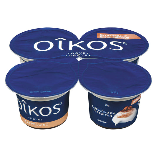 OIKOS GREEK YOGURT CAPPUCCINO 9%, 6 X 380 G