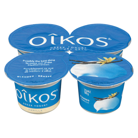 OIKOS GREEK YOGURT VANILLA 2%, 6 X 4 X 100 G