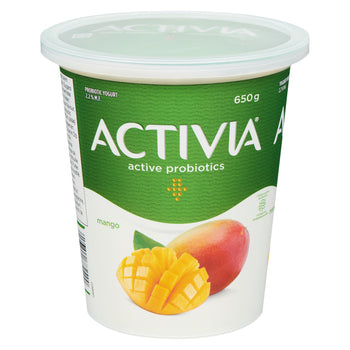 ACTIVIA YOGURT PROBIOTIC MANGO, 6 X 650 G