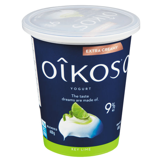 OIKOS GREEK YOGURT LIME 9%, 6 X 650 G