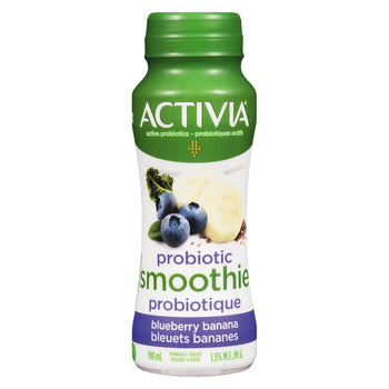ACTIVIA BLUEBERRY BANANA DRINK, 8 X 190 ML