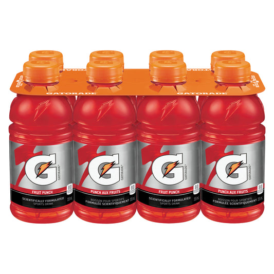 GATORADE PERFORM DRINK FRUIT PUNCH, 3 X 8 X 355 ML