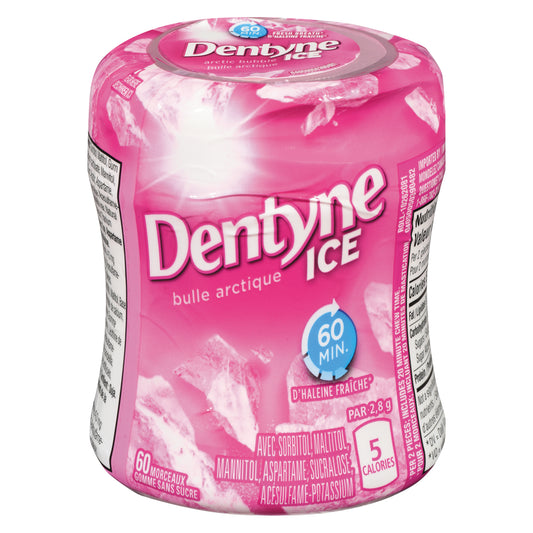 DENTYNE ICE ARCTIC BALLOON BOTTLE, 6 X 1 UN