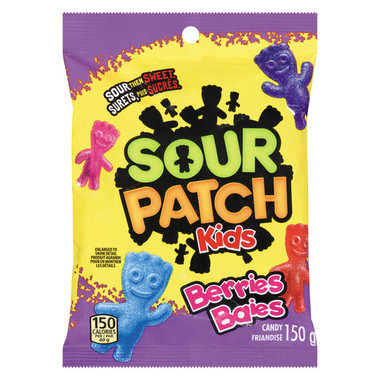 MAYNARDS SOUR PATCH KIDS BERRIES CANDY, 12 X 150 G