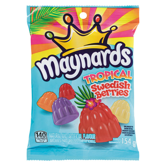 MAYNARDS TROPICAL FRUIT CANDY, 12 X 154 G