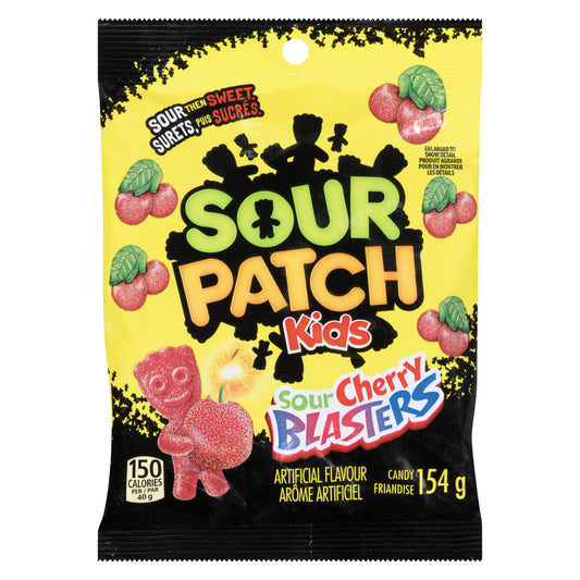 SOUR PATCH KIDS CHERRY CANDY, 12 X 154 G