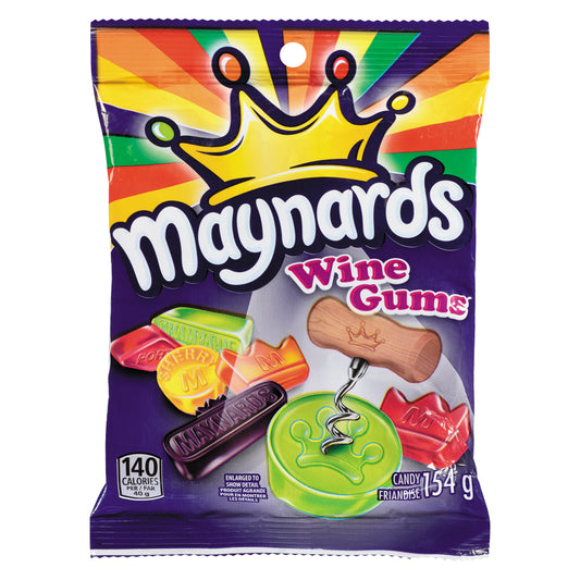 MAYNARDS WINE GUMS CANDY, 12 X 154 G
