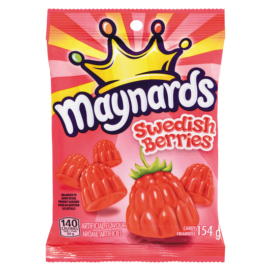 MAYNARDS SWEDISH BERRIES CANDY, 12 X 154 G