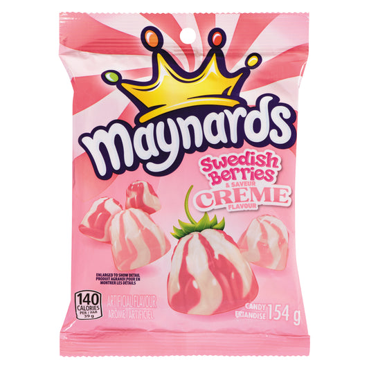 MAYNARDS SWEDISH FRUIT CREAMY, 12 X 154 G