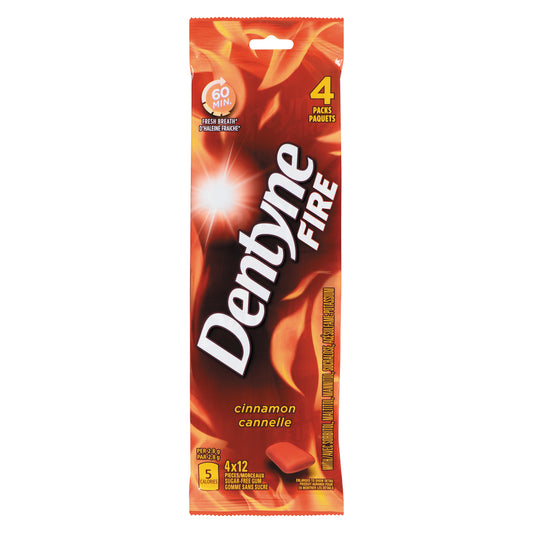 DENTYNE CINNAMON GUM, 18 X 4 UN