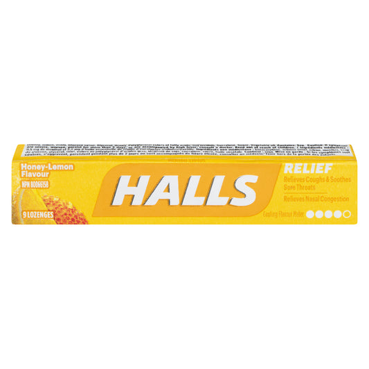 HALLS HONEY LEMON LOZENGES, 20 X 9 UN