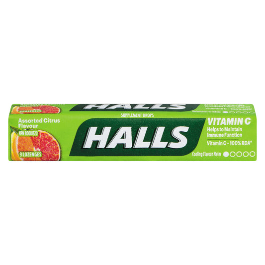 HALLS DEFENSE VITAMIN C CITRUS, 20 X 9 UN