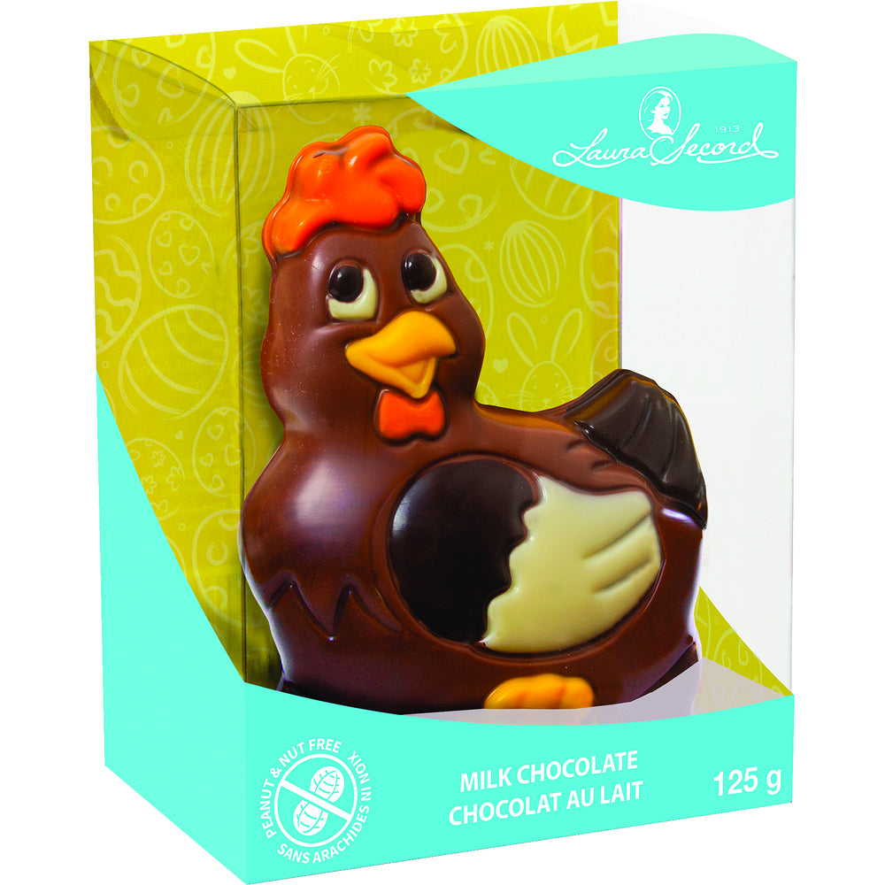 LAURA SECORD HOLLOW CHICKEN CHOCOLATE, 24 X 125 G