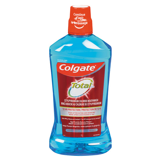 COLGATE TOTAL MINT MOUTH RINSE, 6 X 1 L