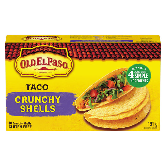 OLD EL PASO TACO SHELL, 12 X 18 X 10.61 G