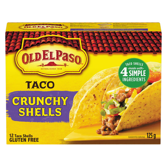 OLD EL PASO TACO SHELL, 12 X 125 G