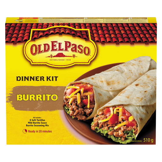 OLD EL PASO BURRITO KIT, 12 X 510 G