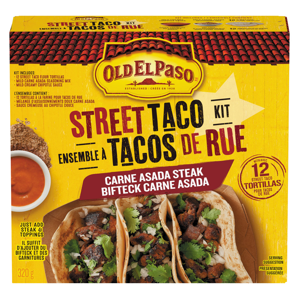 OLD EL PASO STREET TACO KIT, 6 X 320 G