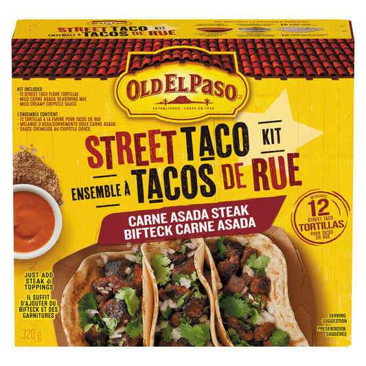 OLD EL PASO STREET TACO KIT, 6 X 320 G