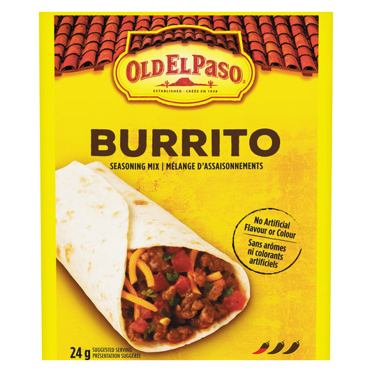 OLD EL PASO BURRITO SEASONING MIX, 32 X 24 G