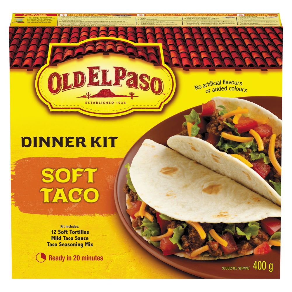 OLD EL PASO SOFT TACO KIT, 12 X 400 G