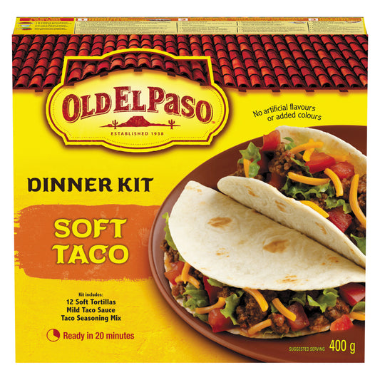 OLD EL PASO SOFT TACO KIT, 12 X 400 G