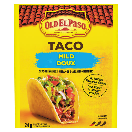 OLD EL PASO MILD TACO SEASONING MIX, 32 X 24 G