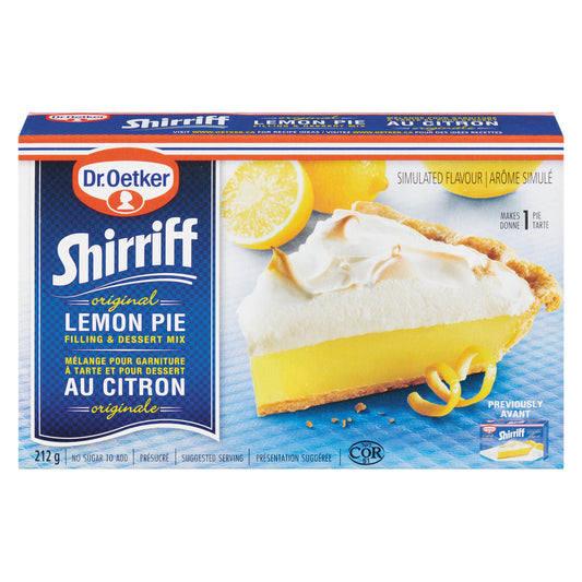 SHIRRIFF PIE FILLING LEMON, 36 X 212 G