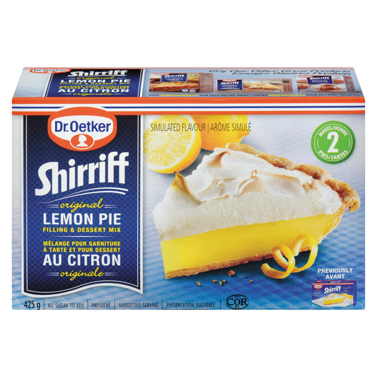 SHIRRIFF PIE FILLING LEMON, 24 X 425 G