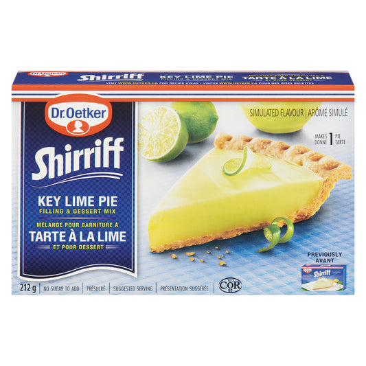 SHIRRIFF PIE FILLING LIME, 12 X 212 G