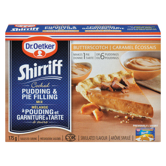 SHIRRIFF PIE FILLING CARAMEL ECOLOGICAL, 12 X 175 G