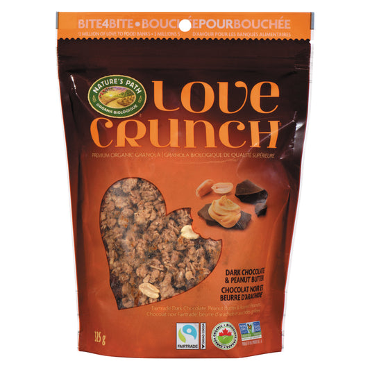 NATURE'S PATH LOVE CRUNCH CHOCOLATE PEANUT BUTTER ORGANIC, 6 X 325 G