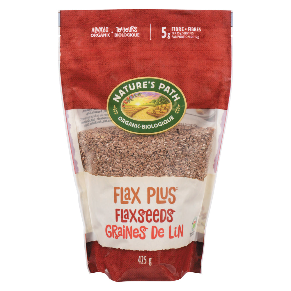NATURE'S PATH ORGANIC FLAX SEEDS, 6 X 425 G
