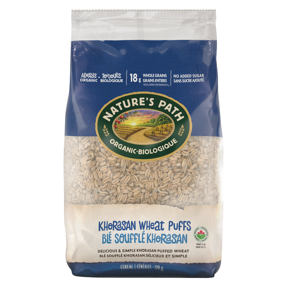 NATURE'S PATH ORGANIC PUFFED KAMUT CEREAL, 12 X 170 G