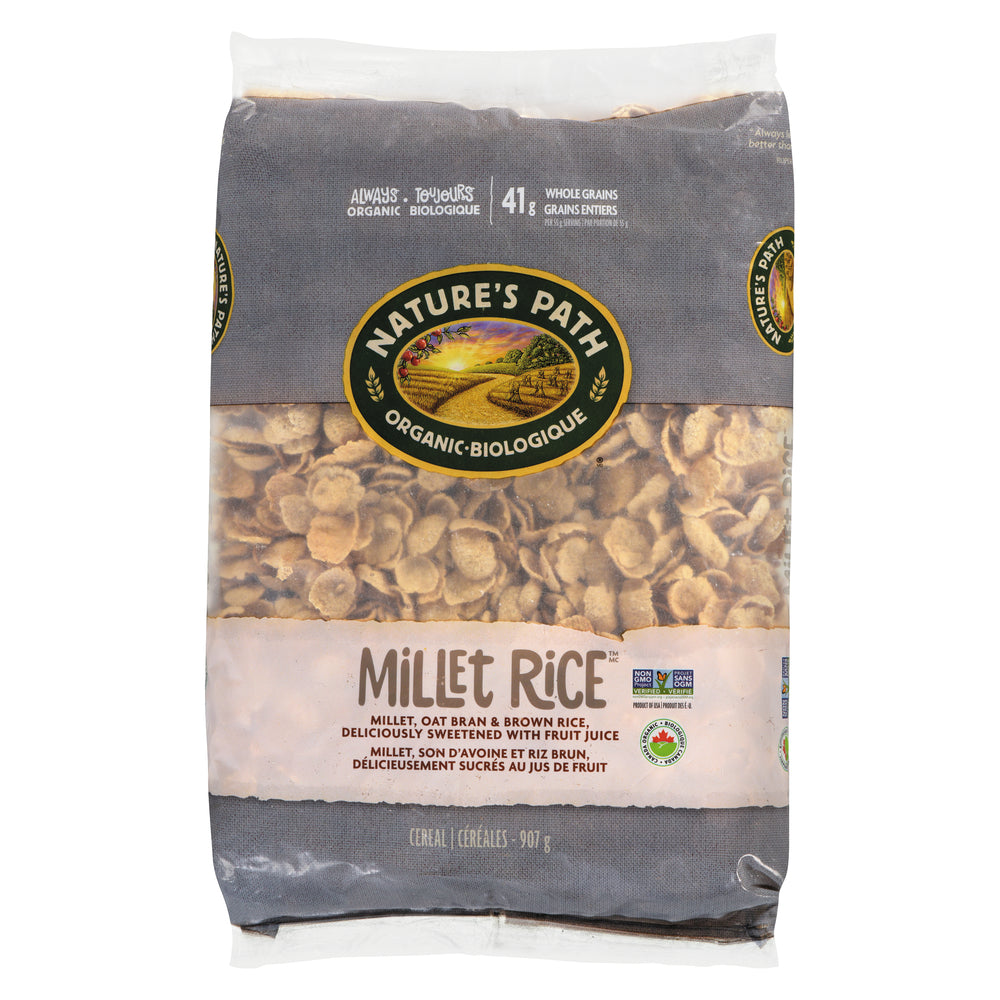 NATURE'S PATH EARTH-FRIENDLY BAG MILLET AND RICE ORGANIC, 6 X 907 G