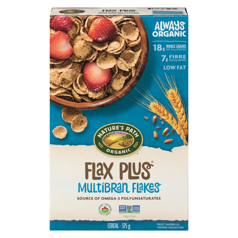 NATURE'S PATH ORGANIC FLAX MULTIGRAIN CEREAL, 12 X 375 G