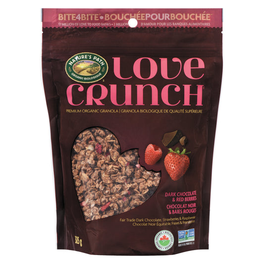 NATURE'S PATH LOVE CRUNCH CHOCOLATE BERRY ORGANIC 13.6OZ, 36 X 325 G